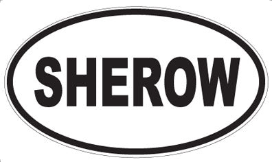 SHEROW - Oval Magnet