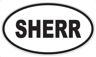 SHERR - Oval Sticker