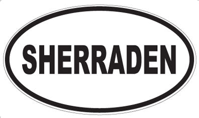 SHERRADEN - Oval Sticker