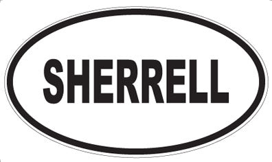 SHERRELL - Oval Sticker