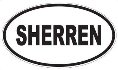 SHERREN - Oval Magnet