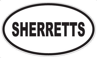 SHERRETTS - Oval Magnet