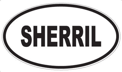 SHERRIL - Oval Magnet