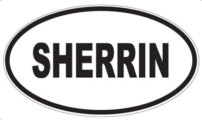 SHERRIN - Oval Magnet