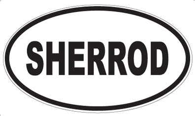 SHERROD - Oval Sticker