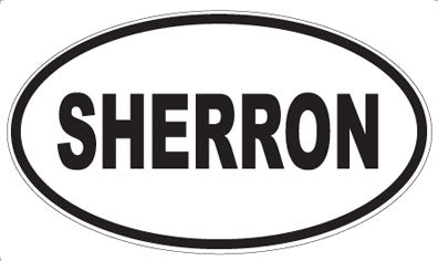 SHERRON - Oval Magnet
