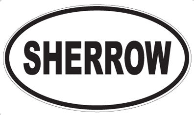 SHERROW - Oval Sticker
