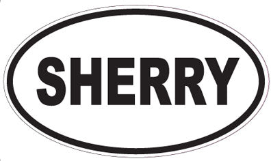 SHERRY - Oval Sticker