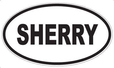SHERRY - Oval Magnet