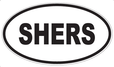 SHERS - Oval Sticker