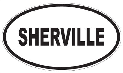 SHERVILLE - Oval Sticker