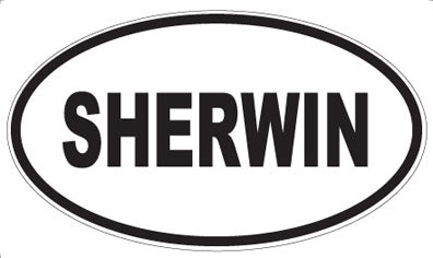 SHERWIN - Oval Magnet
