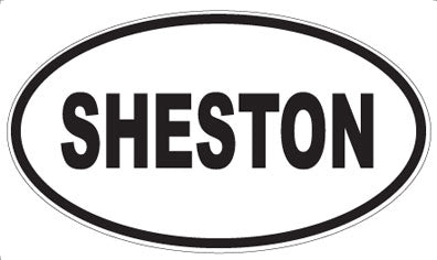 SHESTON - Oval Sticker