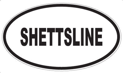 SHETTSLINE - Oval Sticker