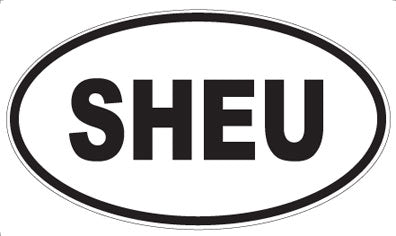 SHEU - Oval Sticker