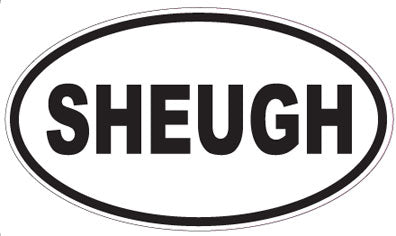 SHEUGH - Oval Sticker