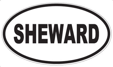 SHEWARD - Oval Sticker