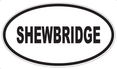 SHEWBRIDGE - Oval Sticker