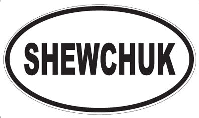 SHEWCHUK - Oval Sticker
