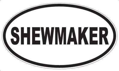 SHEWMAKER - Oval Magnet