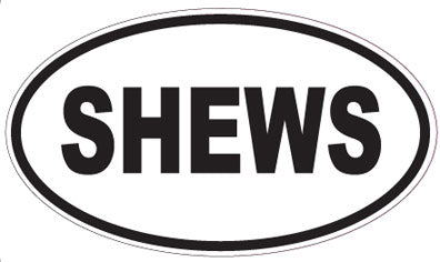 SHEWS - Oval Sticker