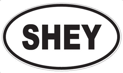 SHEY - Oval Sticker
