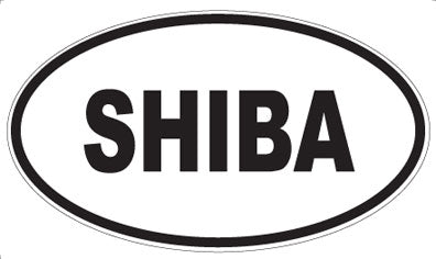 SHIBA - Oval Sticker