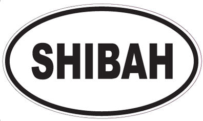 SHIBAH - Oval Sticker