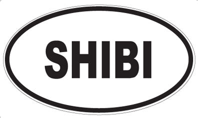 SHIBI - Oval Sticker