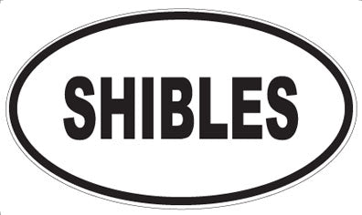 SHIBLES - Oval Sticker