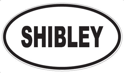 SHIBLEY - Oval Sticker