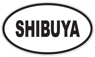 SHIBUYA - Oval Sticker