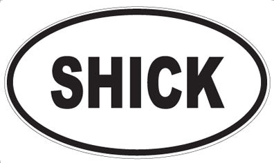 SHICK - Oval Sticker