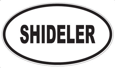 SHIDELER - Oval Sticker