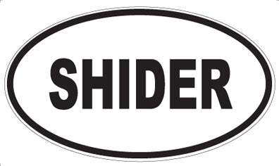 SHIDER - Oval Sticker