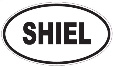SHIEL - Oval Sticker