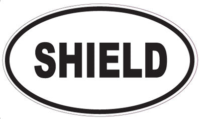 SHIELD - Oval Sticker