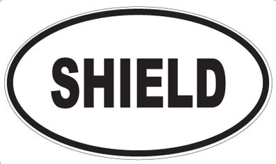 SHIELD - Oval Magnet