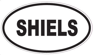 SHIELS - Oval Sticker