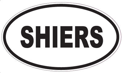 SHIERS - Oval Sticker