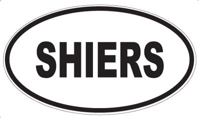 SHIERS - Oval Magnet