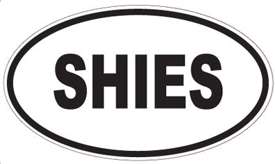 SHIES - Oval Sticker