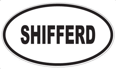SHIFFERD - Oval Sticker