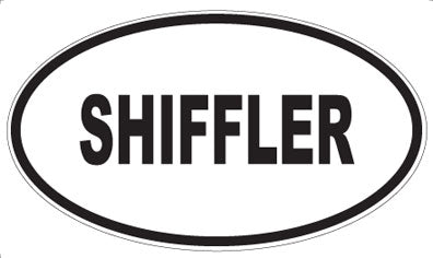 SHIFFLER - Oval Sticker