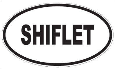 SHIFLET - Oval Sticker