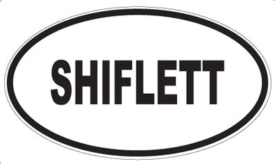 SHIFLETT - Oval Sticker