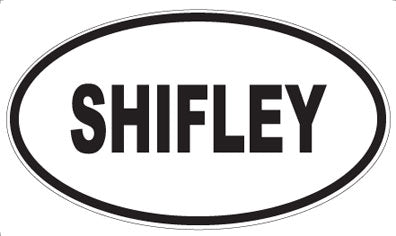 SHIFLEY - Oval Sticker