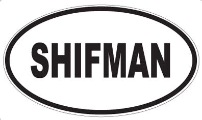 SHIFMAN - Oval Sticker
