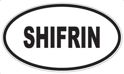 SHIFRIN - Oval Magnet