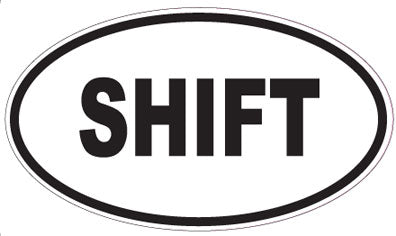 SHIFT - Oval Sticker